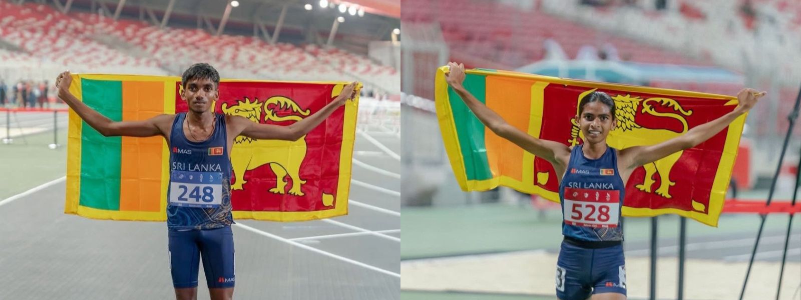Lahiru takes gold, Nethmi grabs bronze in Bahrain